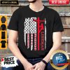 Official Lineman Husband Daddy Protector American Flag Shirt