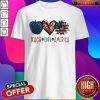 Premium Teach Love America Flag Shirt