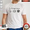 I’m A Simple Woman Nurse Coffee And Dog Paw Shirt
