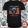 No One Is Illegal On Stolen Land American Flag Halloween Shirt
