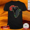 Rip Panther Pan-african Flag Map Shirt