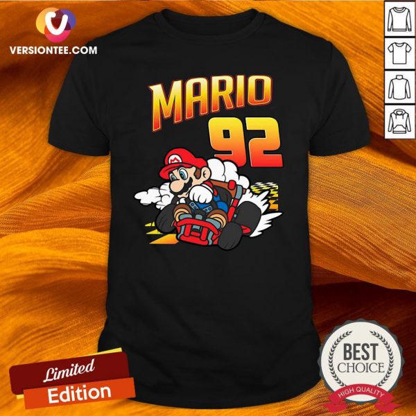 Good Mario 92 Racing Kart Super Mario Bros Shirt Design By Versiontee.com