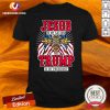 Hot Jesus Is My Sayior Trump Is My President American Flag Elections 2020 Shirt Design By Versiontee.com