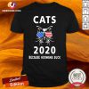 Great Cats 2020 Because Hoomans Suck American Flag Shirt - Design By Versiontee.com