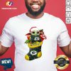 Baby Yoda hug Green Bay Packers Ornament Merry Christmas 2020 Shirt - Design By Versiontee.com