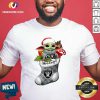 Baby Yoda Hug Las Vegas Raiders Ornament Merry Christmas 2020 Shirt - Design By Versiontee.com