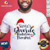 Nice Santa’s Favorite Radiation Therapist Christmas Shirt - Design By Versiontee.com