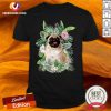 Official Pug White Flower Shirt - Design By Versiontee.com