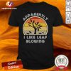 Apparently I Like Leaf Blowing Vintage Retro Shirt- Design By Versiontee.com