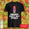 Biden Is Not My President Skull American Flag Shirt Design By Version-tee