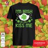 Top St Patrick’s Day Face Mask I’m Irish But Don’t Kiss Me Shirt