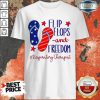 Vip American Flip Flops And Freedom Respiratory Therapist Shirt