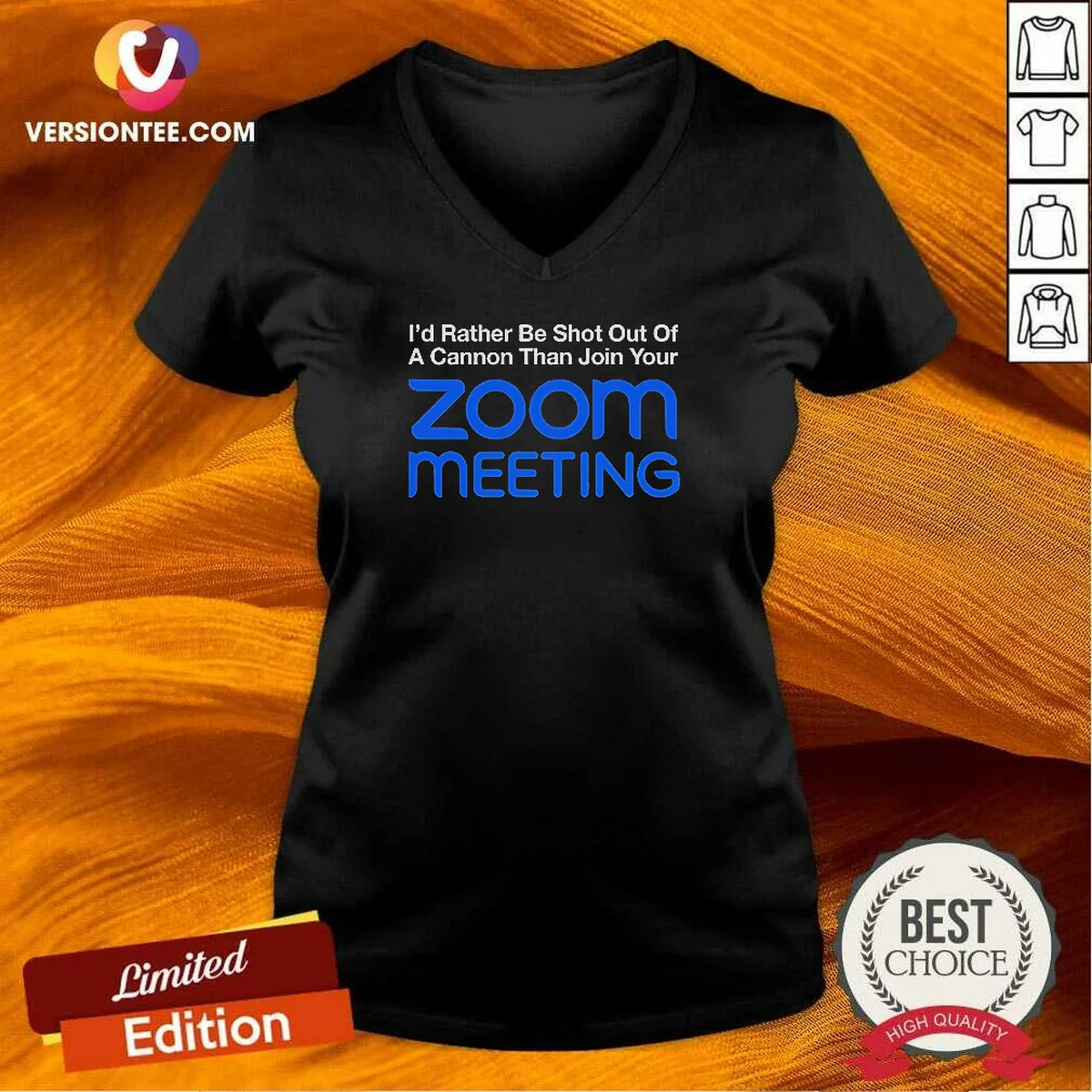 Awesome I'D Rather Be Shot Out V-Neck Shirt Awesome I'D Rather Be Shot Out V-Neck Shirt