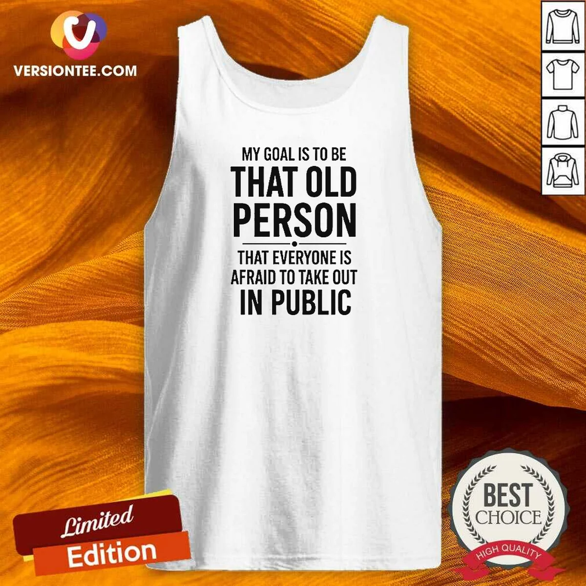 Awesome My Goal Is To Be Tank Top Awesome My Goal Is To Be Tank Top