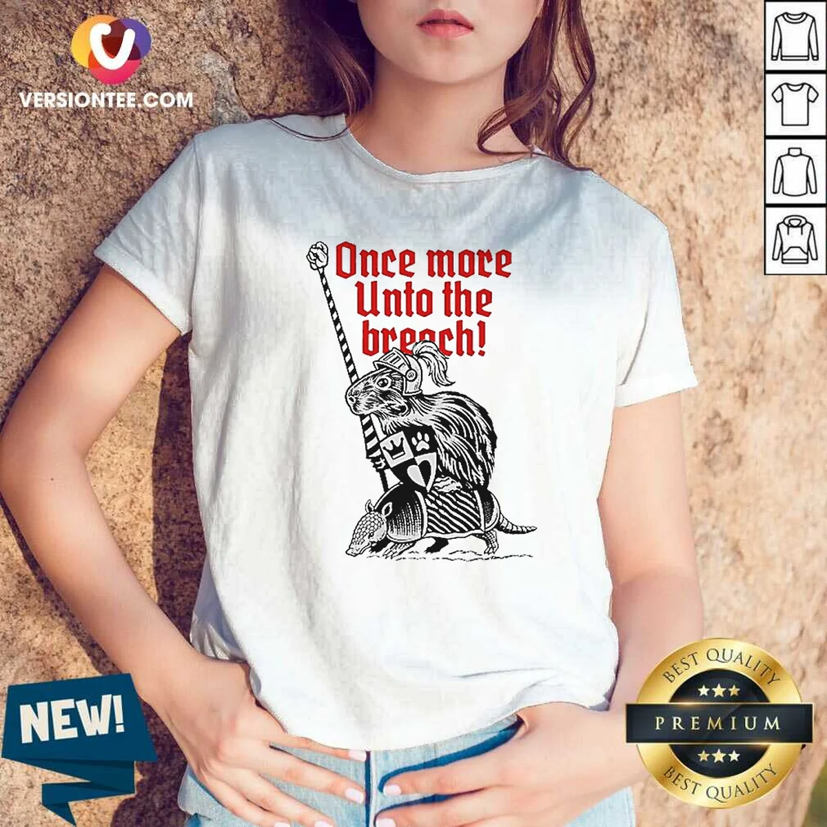 Awesome Sir Capy Once More Unto V-Neck Shirt Awesome Sir Capy Once More Unto V-Neck Shirt