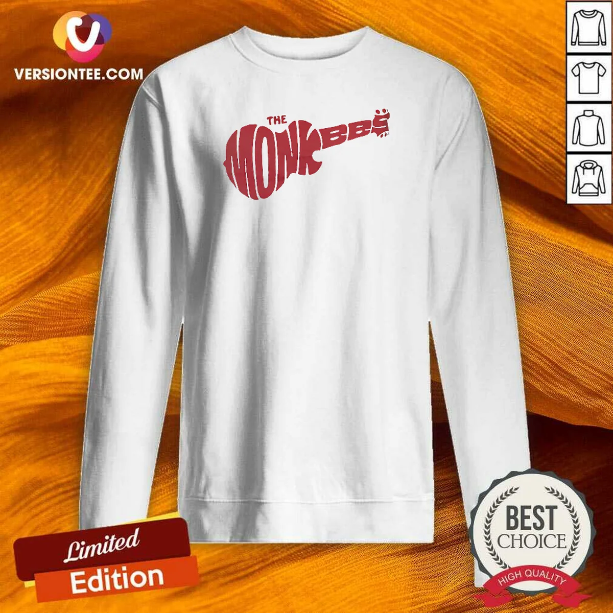 Awesome The Monkees Guitar Logo Sweatshirt