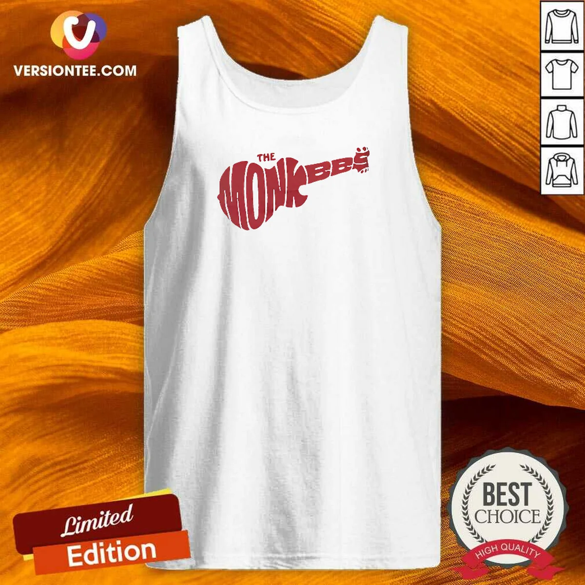 Awesome The Monkees Guitar Logo Shirt Tank Top Awesome The Monkees Guitar Logo Shirt Tank Top