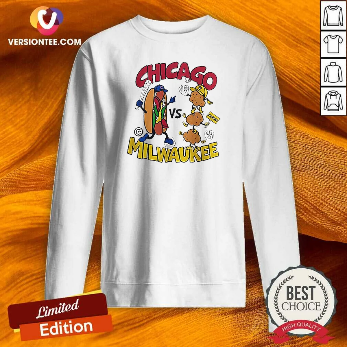 Funny Chicago Cubs Vs Milwaukee Brewers Sweatshirt Funny Chicago Cubs Vs Milwaukee Brewers Sweatshirt
