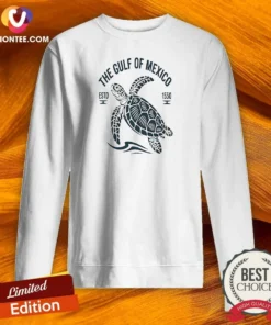 Funny Sea Turtle The Gulf Of Mexico Estd 1550 Sweatshirt sweatshirt optimized in dark gray with front print