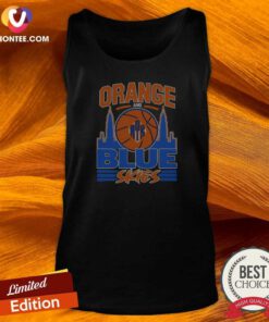 Good Orange And Blue Skies New York Knicks Basketball Team Logo Skyline Tank Top