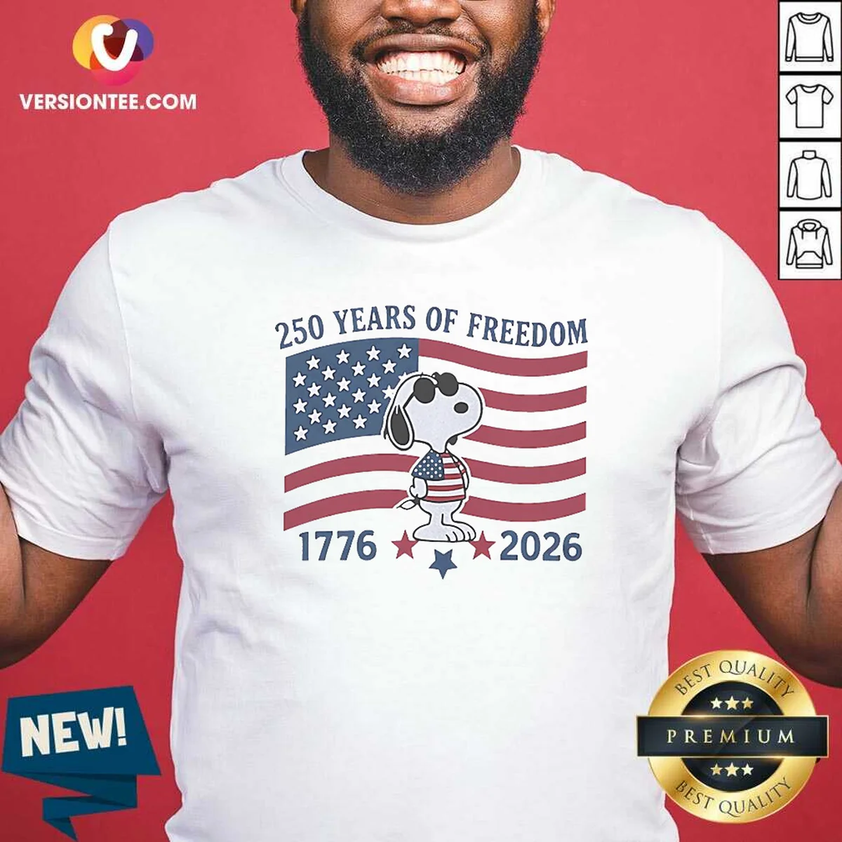 Good Snoopy Wearing Sunglasses 250 Years Shirt Good Snoopy Wearing Sunglasses 250 Years Shirt