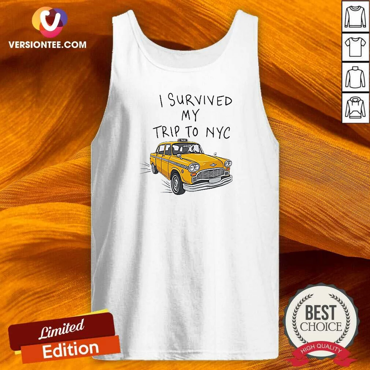 Hot NYC Vacation I Survived My Trip To Yellow Taxi Tank Top