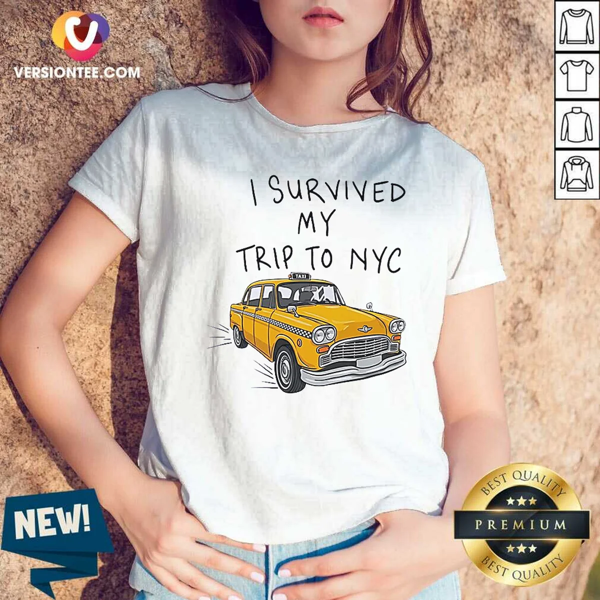 Hot NYC Vacation I Survived My V-Neck Shirt Hot NYC Vacation I Survived My V-Neck Shirt