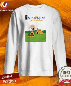 Hot Snoopy Charlie Brown It'S Midsommar Charlie Brown Parody Sweatshirt