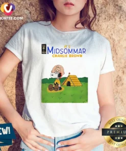Hot Snoopy Charlie Brown It'S Midsommar Charlie Brown Parody V-Neck Shirt