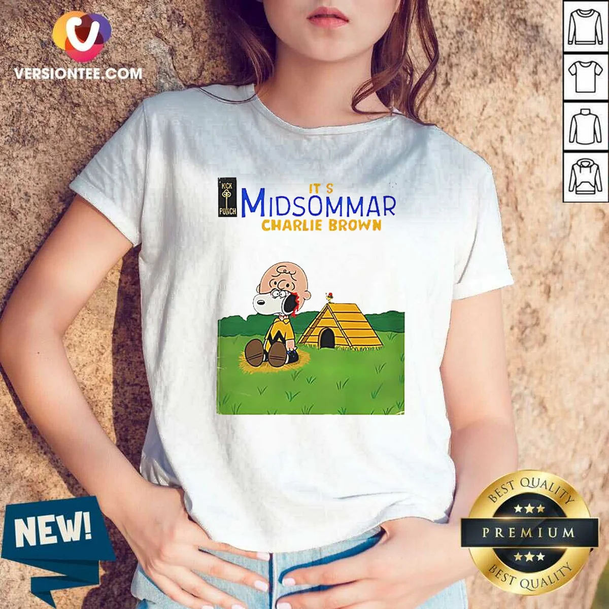 Hot Snoopy Charlie Brown It'S Midsommar V-Neck Shirt Hot Snoopy Charlie Brown It'S Midsommar V-Neck Shirt
