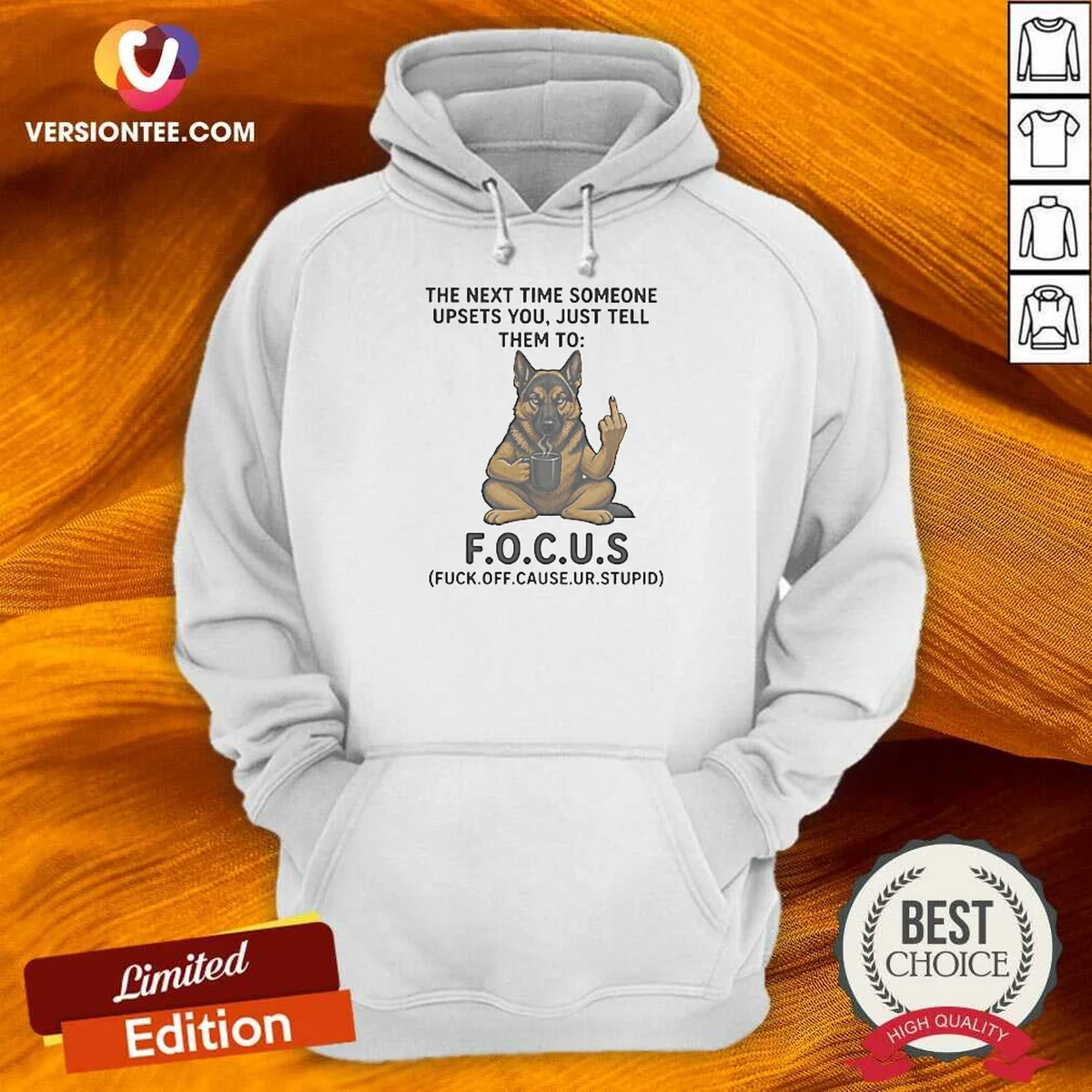 Nice Becgie Middle Finger The Next Time Someone Upsets You Just Tell Them To Hoodie