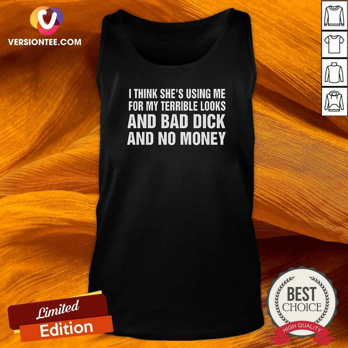 Nice I Think She'S Using Me Tank Top Nice I Think She'S Using Me Tank Top