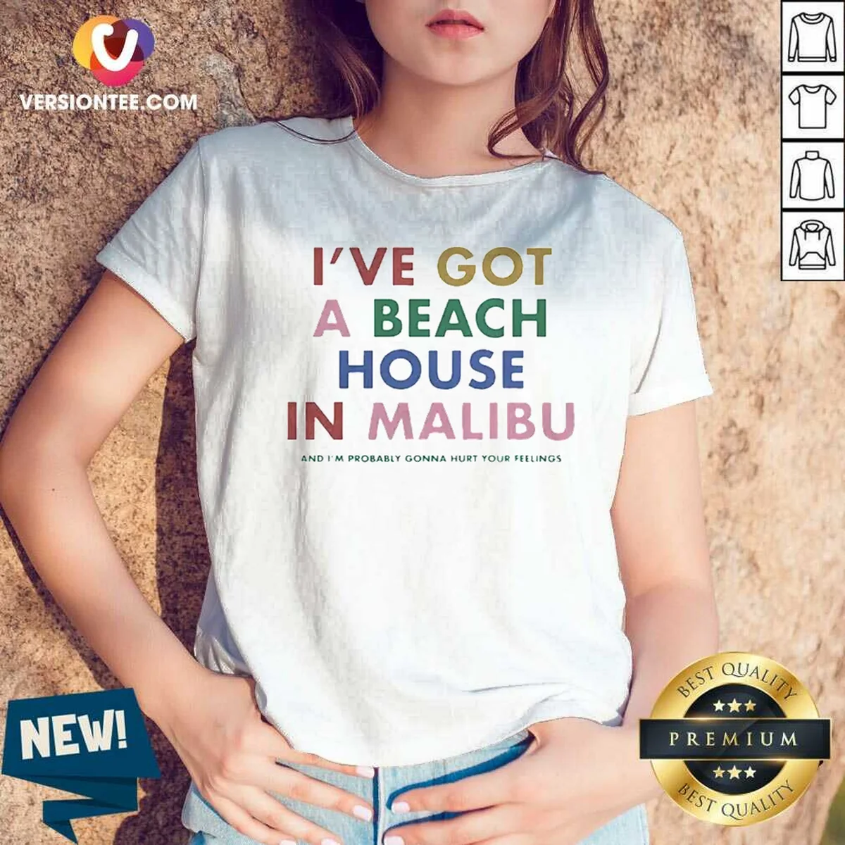 Original I'Ve Got A Beach House V-Neck Shirt Original I'Ve Got A Beach House V-Neck Shirt