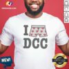 Original Top I Heart Print Boxers DCC shirt optimized showing a casual crew neck with heart print design