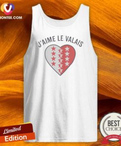 Original Valais Switzerland Canton J'Aime Le Valais Heart Symbol Patriotic Emblem Tank Top