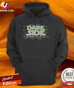 Premium Seattle Seahawks Dark Side Revenge Of The 12s Signatures hoodie optimized in dark navy with team logos and player signatures