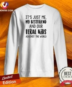 Pretty Its Just Me My Best Friends And Our Feral Kids Against The Worldweater Sweatshirt