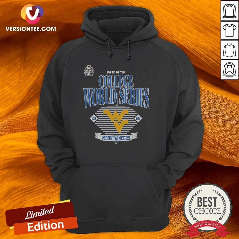 Pretty West Virginia Mountaineers 2026 NCAA College World Series Omaha Event shirt optimized on Hoodie Pretty West Virginia Mountaineers 2026 NCAA College World Series Omaha Event shirt optimized shown as a hoodie preview