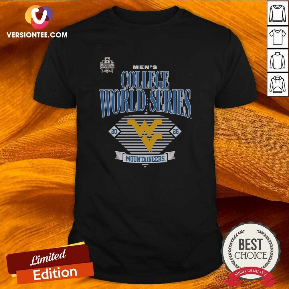 Pretty West Virginia Mountaineers 2026 NCAA College World Series Omaha Event shirt optimized on Classic Shirt Pretty West Virginia Mountaineers 2026 NCAA College World Series Omaha Event shirt optimized shown as a classic shirt preview
