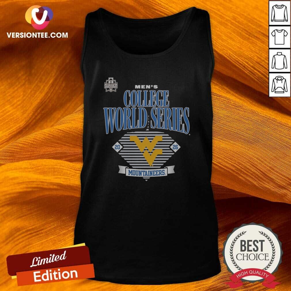 Pretty West Virginia Mountaineers 2026 NCAA College World Series Omaha Event shirt optimized on Tank Top Pretty West Virginia Mountaineers 2026 NCAA College World Series Omaha Event shirt optimized shown as a tank top preview