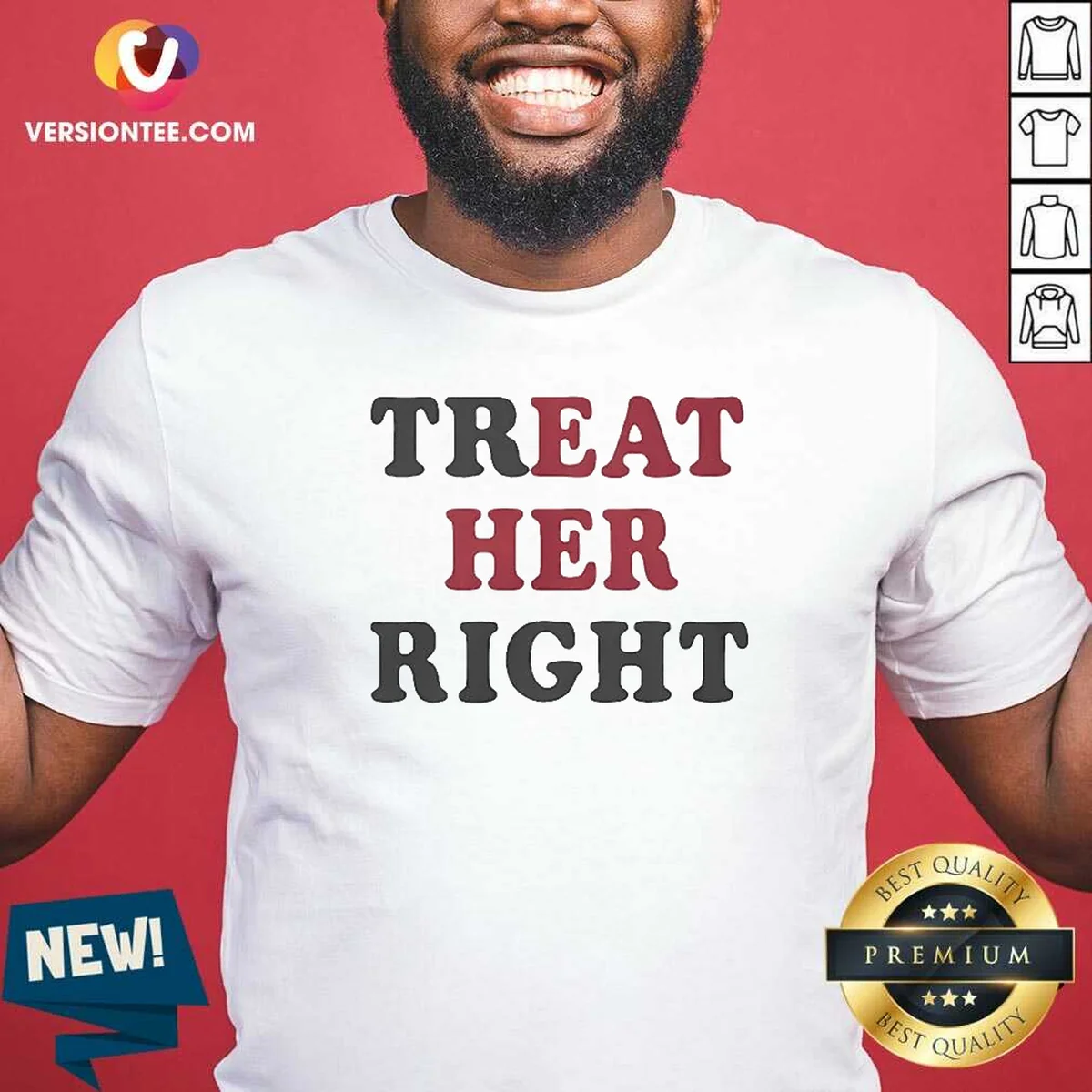 Top Happy Treat Her Right Eat Shirt Top Happy Treat Her Right Eat Shirt