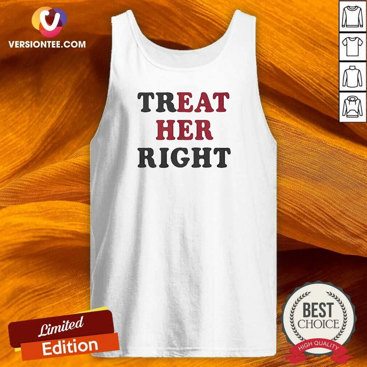 Top Happy Treat Her Right Eat Her Tank Top