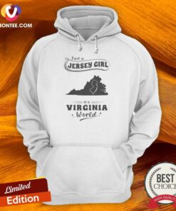 Top Just A Jersey Girl In A Virginia World Map hoodie optimized for comfortable wear with a unique state map design