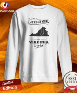 Top Just A Jersey Girl In A Virginia World Map sweatshirt optimized for comfort and style