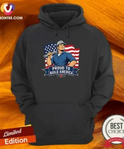 Awesome Labour Day Proud Blue Collar Worker Vector Hoodie