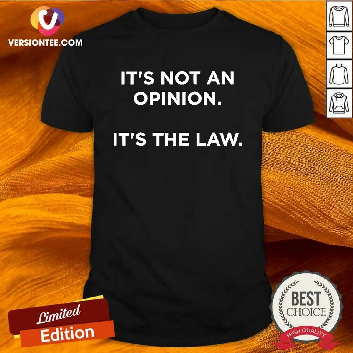 Funny It'S Not An Opinion It'S Shirt Funny It'S Not An Opinion It'S Shirt