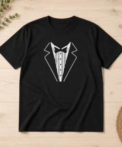 Funny Tuxedo Bow Tie Formal Suit Costume