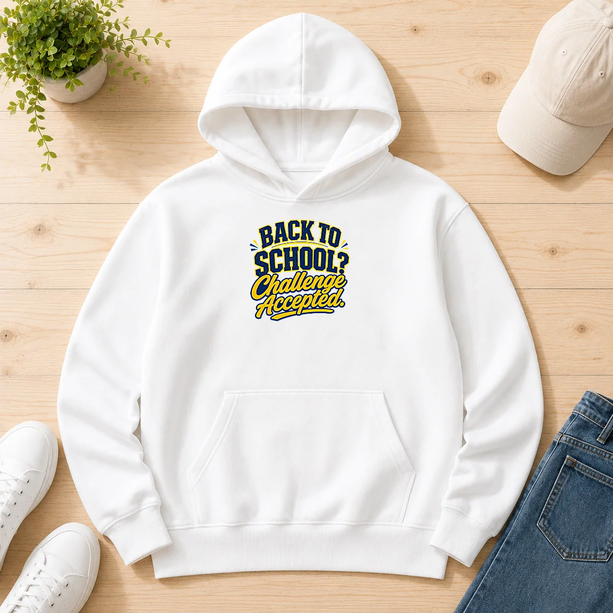 Good Back To School Challenge Accepted Hoodie Good Back To School Challenge Accepted Hoodie