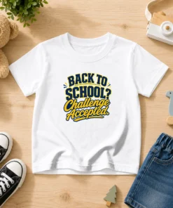Good Back To School Challenge Accepted Vector Kids T-Shirt