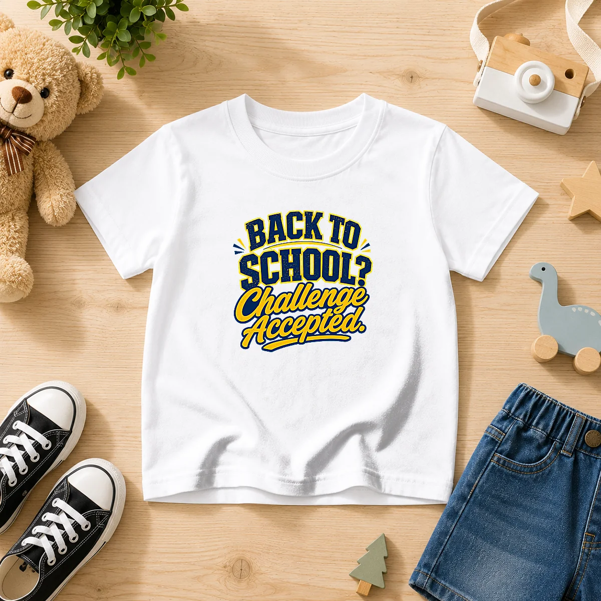 Good Back To School Challenge Accepted Vector Kids T-Shirt
